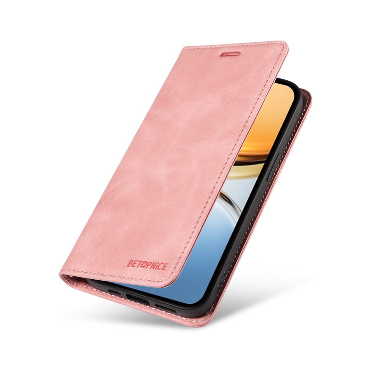 BETOPNICE 003 For vivo Y300 Pro 5G Wallet Case Leather Phone Cover with Stand - Pink