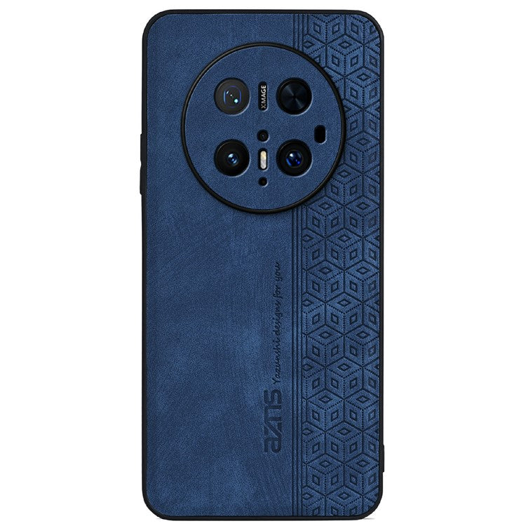 AZNS For Huawei Mate 70 Pro Case Protective PU Leather Covered TPU Phone Shell - Blue