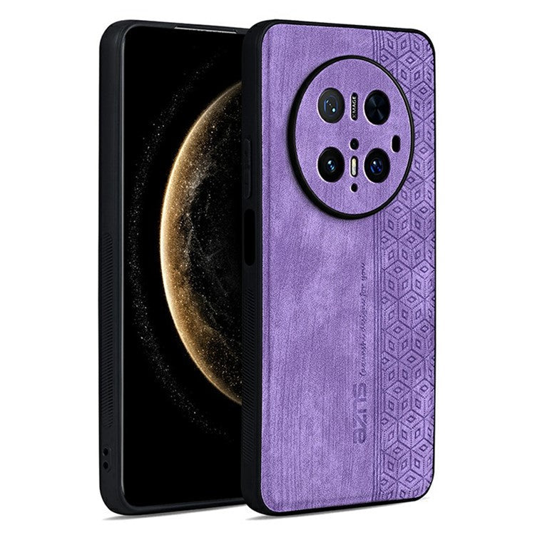 AZNS For Huawei Mate 70 Pro Case Protective PU Leather Covered TPU Phone Shell - Purple