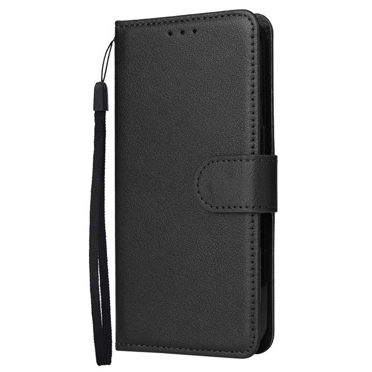 Wallet Phone Case for Oppo A3 4G / 5G / A3x 4G / 5G (India) / A60 5G / A40 4G PU Leather Cover - Black