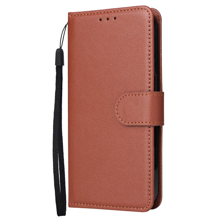 Wallet Phone Case for Oppo A3 4G / 5G / A3x 4G / 5G (India) / A60 5G / A40 4G PU Leather Cover - Brown