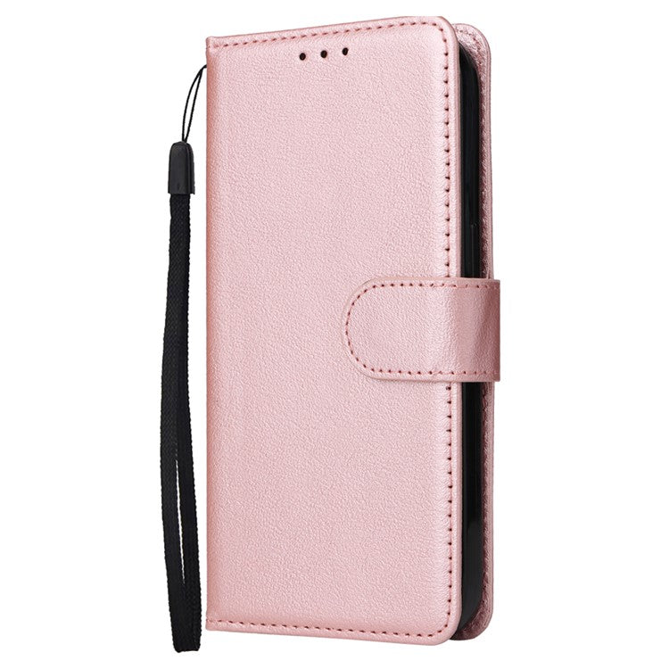 Wallet Phone Case for Oppo A3 4G / 5G / A3x 4G / 5G (India) / A60 5G / A40 4G PU Leather Cover - Rose Gold