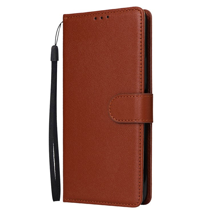 Wallet Phone Case for Oppo A80 5G / A3 Pro (India) 5G / A3 Pro (Global) 5G / K12x 5G (India) / A3x 5G (China) PU Leather Phone Cover - Brown