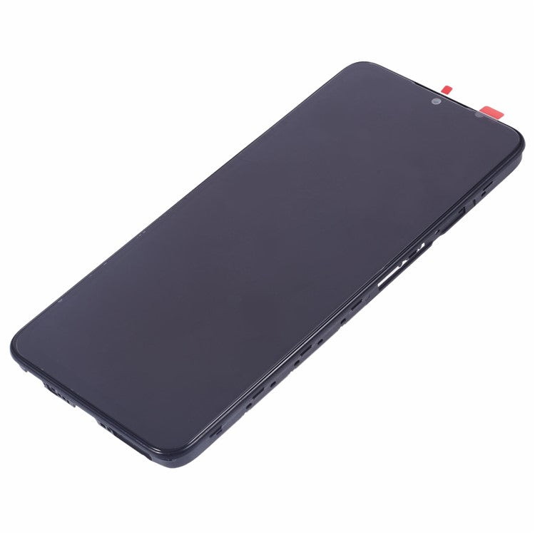 For TECNO Pop 7 BF6 Grade C LCD Screen and Digitizer Assembly + Frame Part (Without Logo)