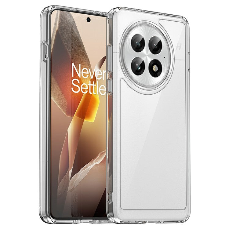 WANLONFENG MF Series for OnePlus 13 Case TPU+Acrylic Clear Phone Cover with Tempered Glass Film