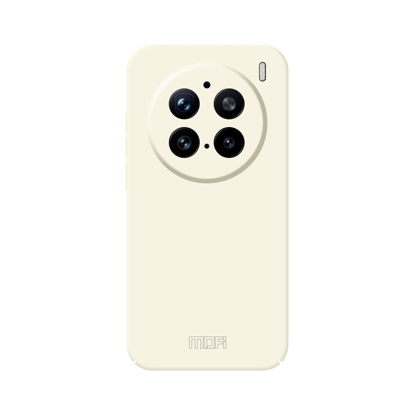 For vivo X200 Pro 5G MOFI JK Qin Series Skin-Touch Matte Phone Case Acrylic+TPU Shockproof Cover - Beige