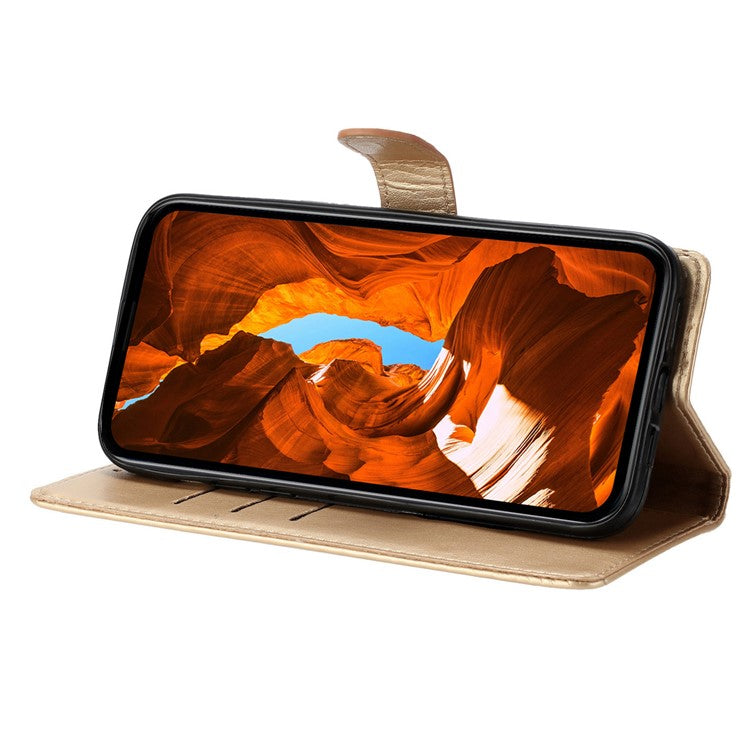 For Motorola Moto G75 5G Wallet Phone Case Butterfly Floral Imprint Leather Flip Cover - Gold