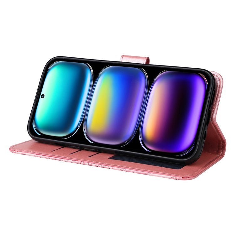 For Infinix Hot 50 Pro+ 4G Case Sunflower Imprint Leather Wallet Phone Cover - Pink