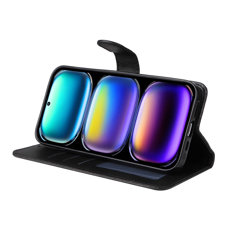 For Infinix Hot 50 Pro+ 4G Case Wallet PU Leather Folio Flip Phone Cover - Black