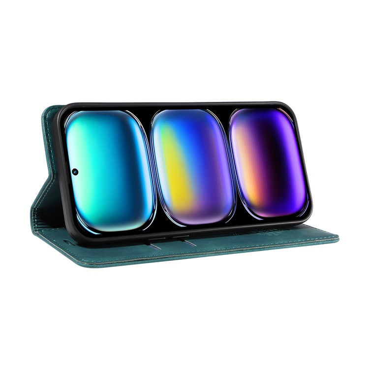 BETOPNICE 003 For Infinix Hot 50 Pro+ 4G Wallet Case Leather Phone Cover with Stand - Green