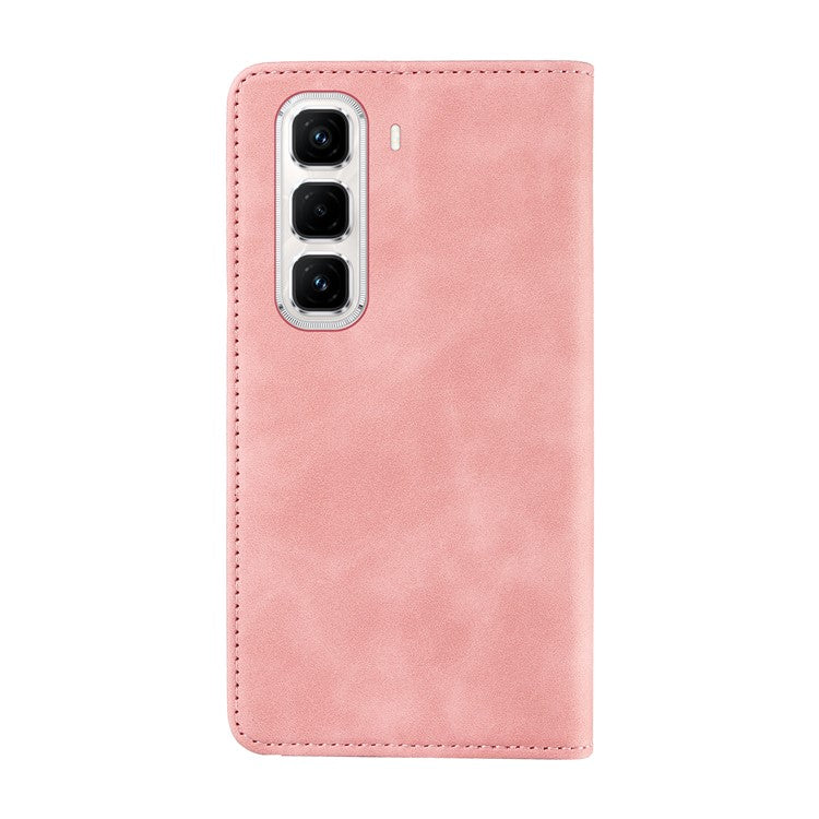 BETOPNICE 003 For Infinix Hot 50 Pro+ 4G Wallet Case Leather Phone Cover with Stand - Pink