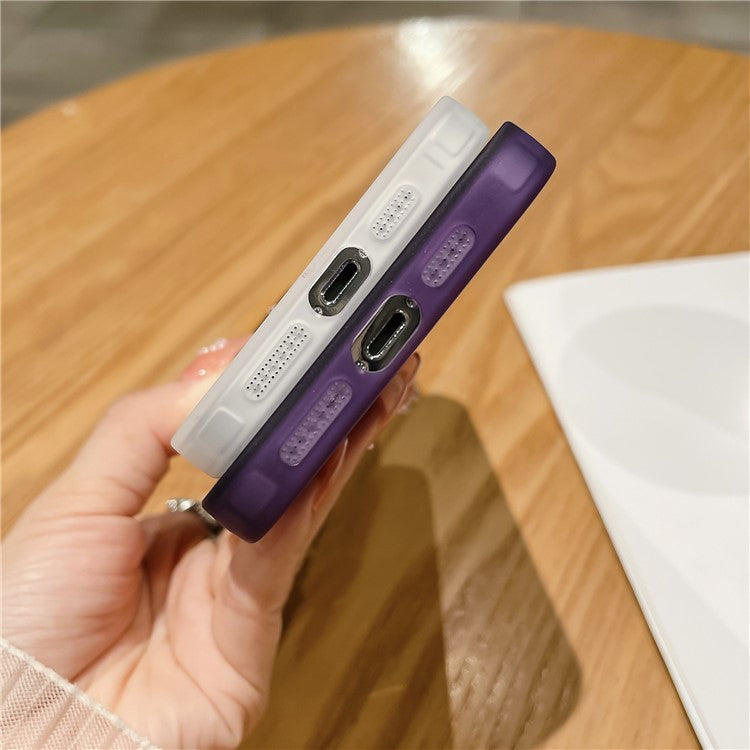 For Samsung Galaxy A36 5G Case Clear TPU Phone Cover With Camera Lens Protector Glitter Sticker - Transparent Purple