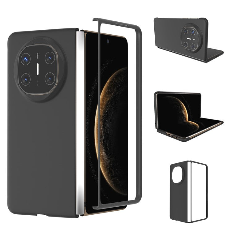 For Huawei Mate X6 Case Skin-Touch Texture Hard PC Folding Phone Cover - Black