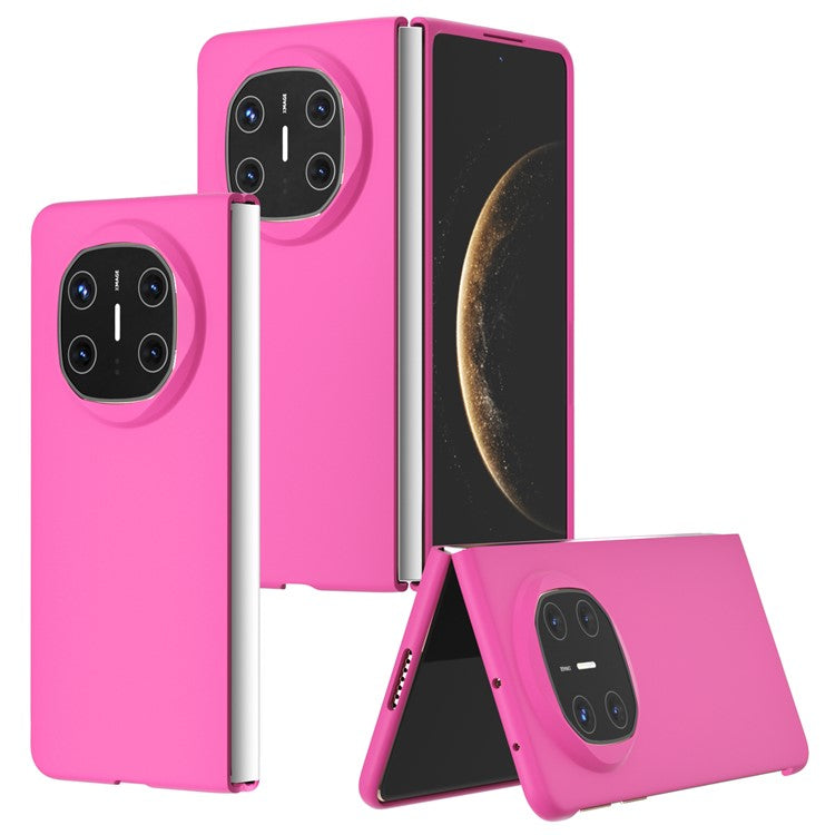 For Huawei Mate X6 Case Skin-Touch Texture Hard PC Folding Phone Cover - Rose