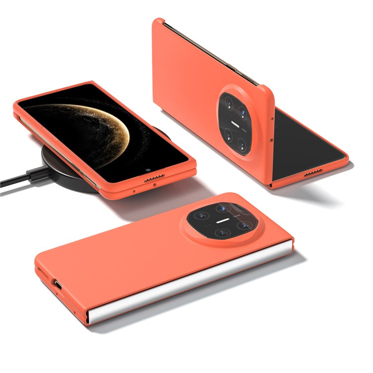 For Huawei Mate X6 Case Skin-Touch Texture Hard PC Folding Phone Cover - Orange