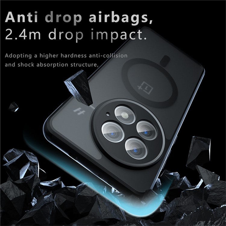 For OnePlus 13 Case Compatible with MagSafe TPU+PC Matte Phone Cover