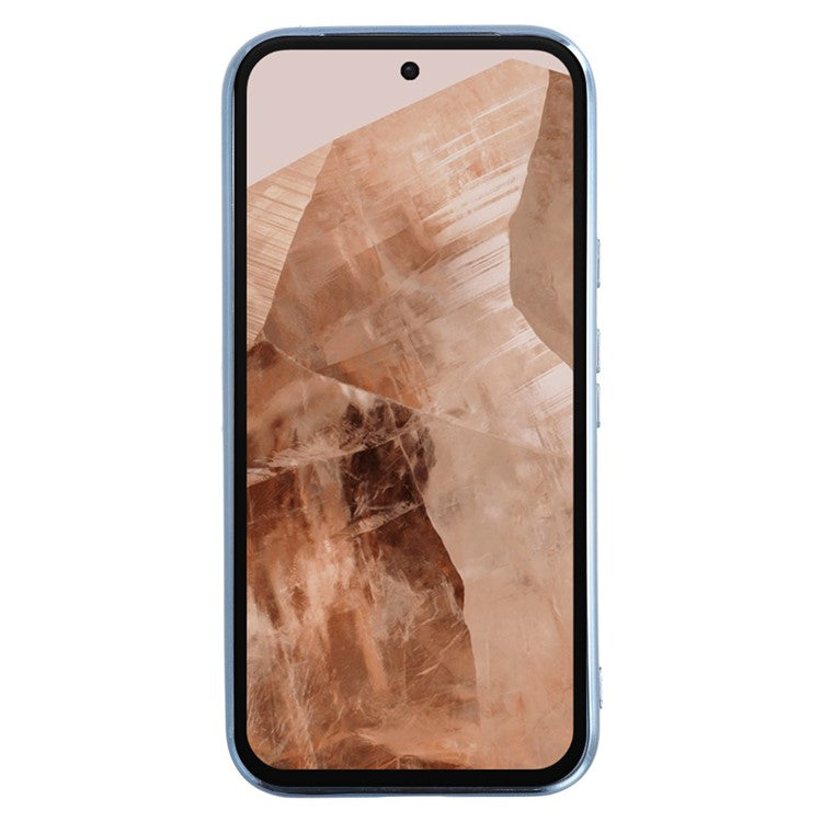 KADEM For Google Pixel 8a Case Flower TPU Flexible Gradient Phone Cover - Blue