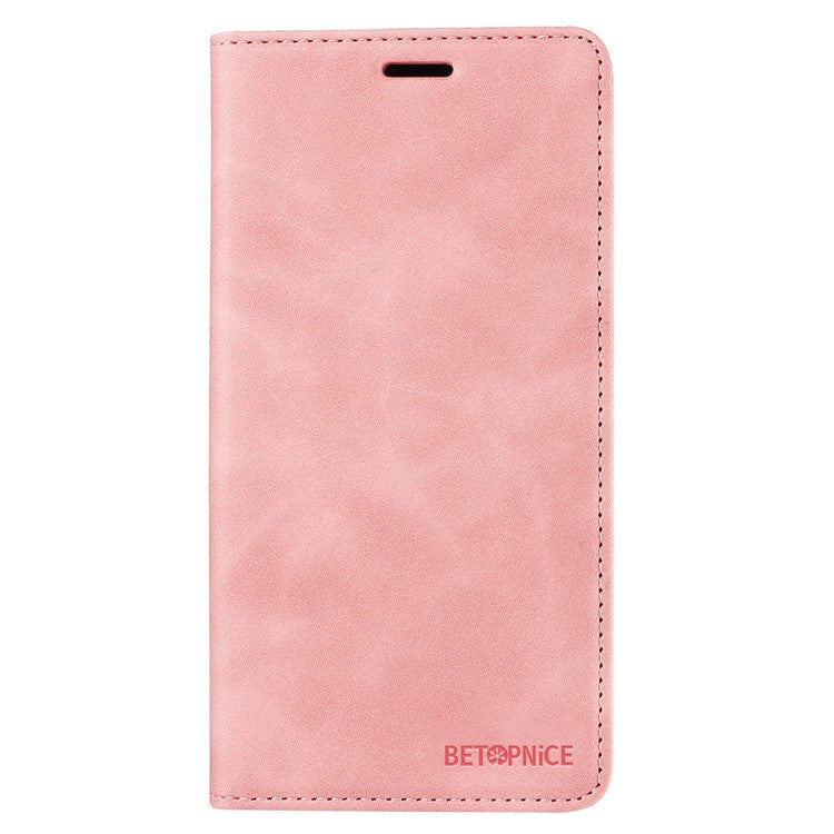 BETOPNICE 003 For Google Pixel 9a Wallet Case Leather Phone Cover with Stand - Pink