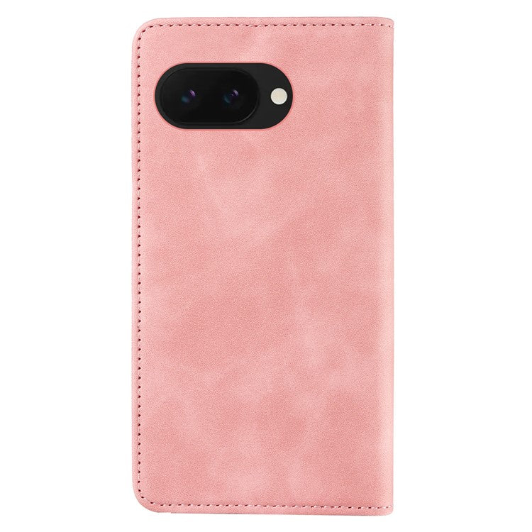 BETOPNICE 003 For Google Pixel 9a Wallet Case Leather Phone Cover with Stand - Pink