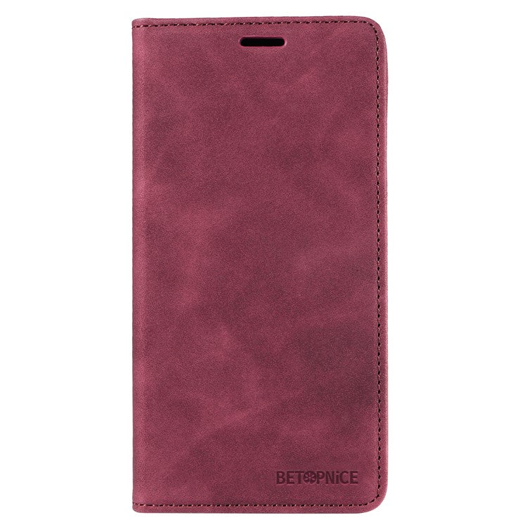 BETOPNICE 003 For Google Pixel 9a Wallet Case Leather Phone Cover with Stand - Red
