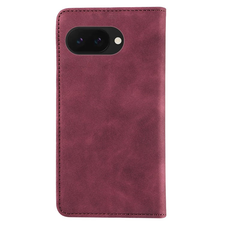 BETOPNICE 003 For Google Pixel 9a Wallet Case Leather Phone Cover with Stand - Red