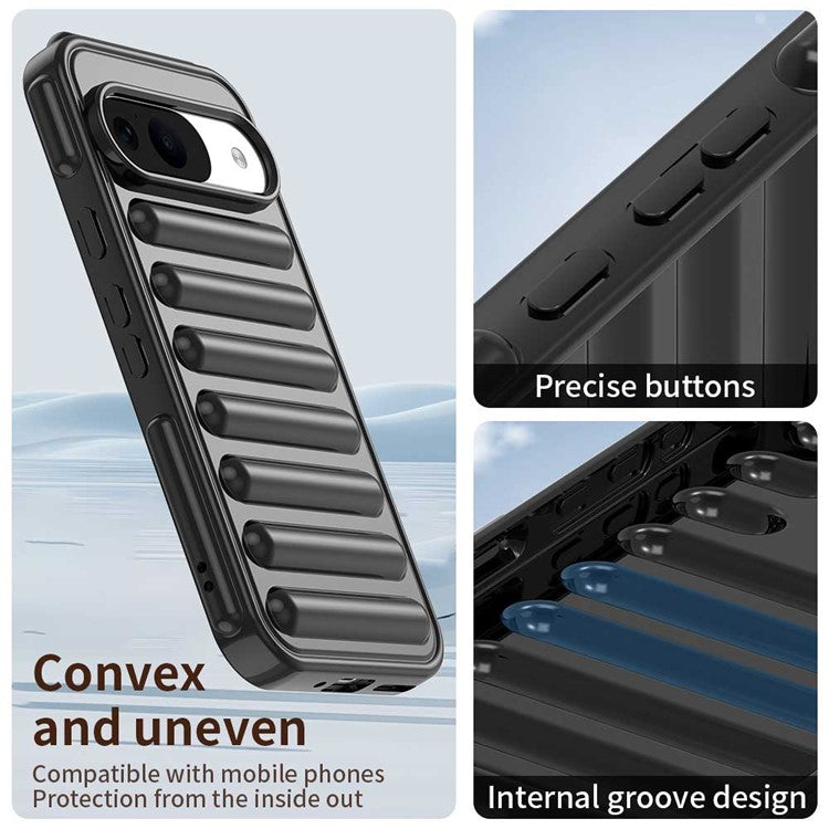 For Google Pixel 9 / 9 Pro Case Protective TPU Phone Cover - Black