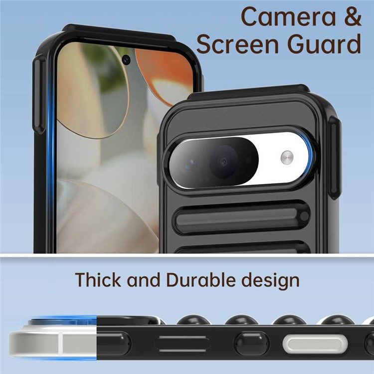 For Google Pixel 9 / 9 Pro Case Protective TPU Phone Cover - Black