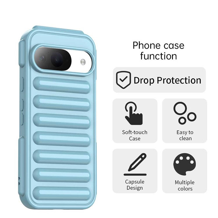 For Google Pixel 9 / 9 Pro Case Protective TPU Phone Cover - Blue