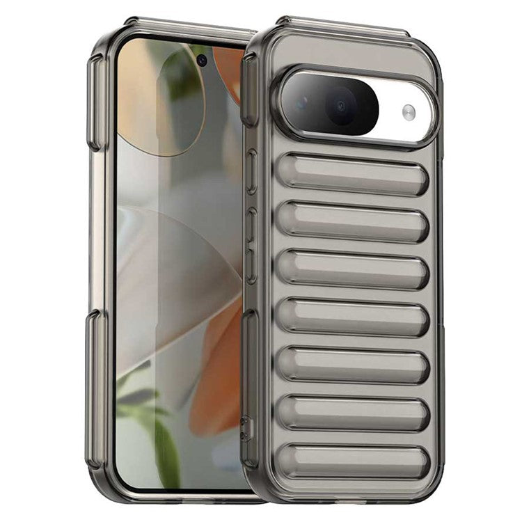 For Google Pixel 9 / 9 Pro Case Protective TPU Phone Cover - Transparent Grey