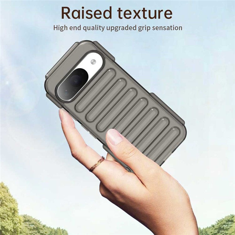 For Google Pixel 9 / 9 Pro Case Protective TPU Phone Cover - Transparent Grey