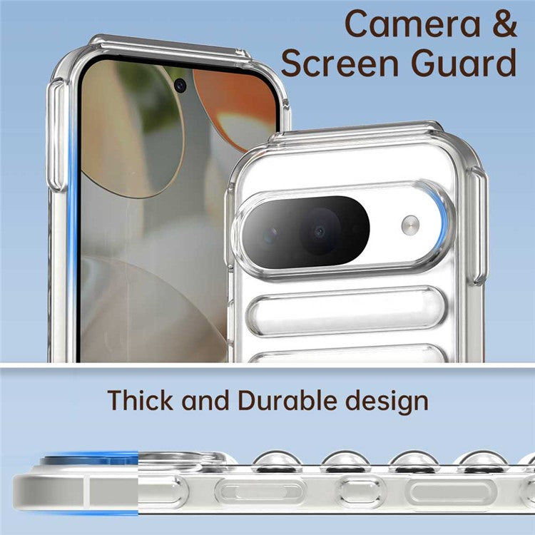 For Google Pixel 9 / 9 Pro Case Protective TPU Phone Cover - Transparent