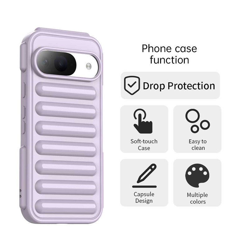 For Google Pixel 9 / 9 Pro Case Protective TPU Phone Cover - Purple
