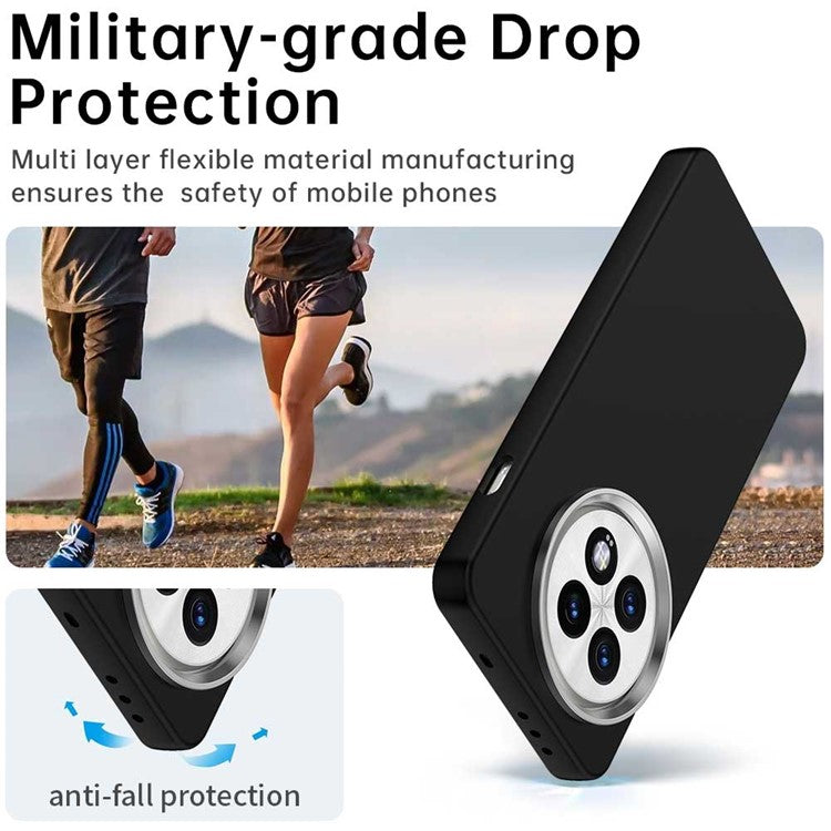 For OnePlus 13 Case TPU + TPE Anti Drop Protection Phone Cover - Black