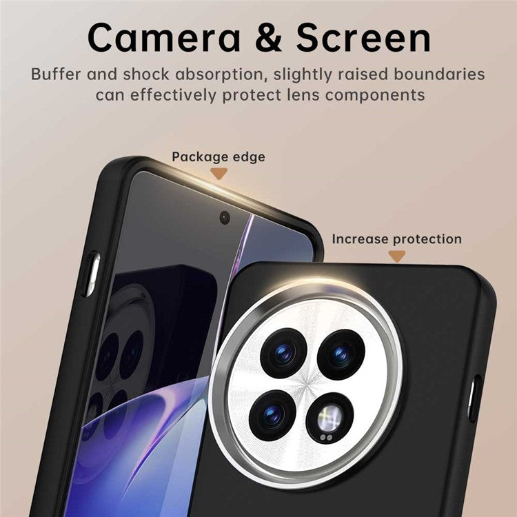 For OnePlus 13 Case TPU + TPE Anti Drop Protection Phone Cover - Black