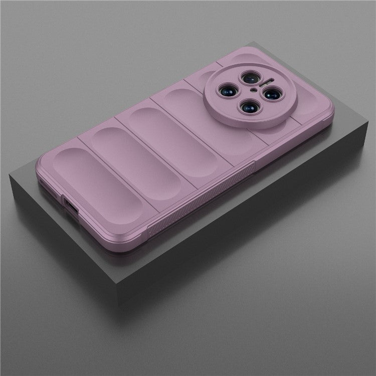 For Huawei Mate 70 Case Anti-Drop Soft TPU Rugged Phone Back Cover - Light Purple