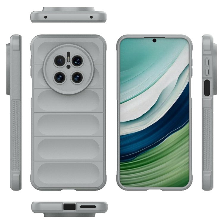For Huawei Mate 70 Case Anti-Drop Soft TPU Rugged Phone Back Cover - Light Grey