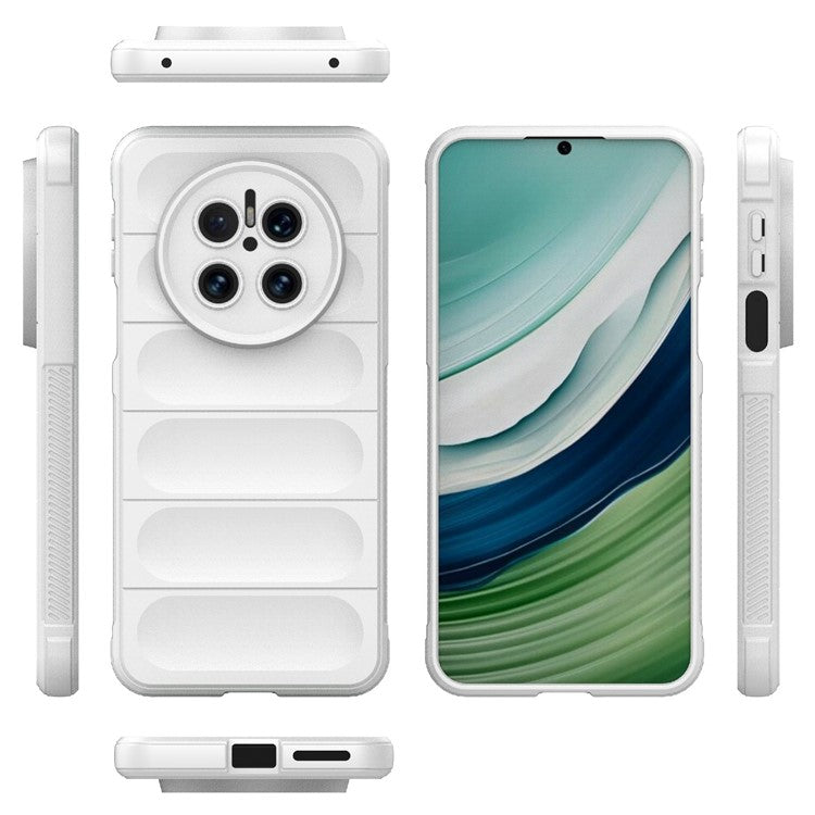 For Huawei Mate 70 Case Anti-Drop Soft TPU Rugged Phone Back Cover - White