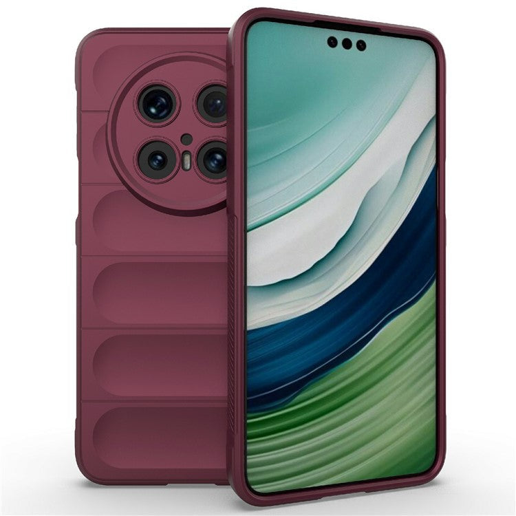 For Huawei Mate 70 Pro+ / Mate 70 Pro Case Anti-Drop Soft TPU Rugged Phone Back Cover - Wine Red