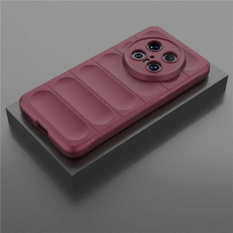 For Huawei Mate 70 Pro+ / Mate 70 Pro Case Anti-Drop Soft TPU Rugged Phone Back Cover - Wine Red