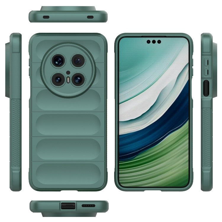 For Huawei Mate 70 Pro+ / Mate 70 Pro Case Anti-Drop Soft TPU Rugged Phone Back Cover - Green