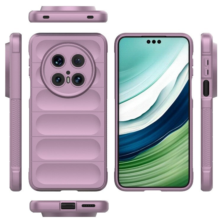 For Huawei Mate 70 Pro+ / Mate 70 Pro Case Anti-Drop Soft TPU Rugged Phone Back Cover - Light Purple
