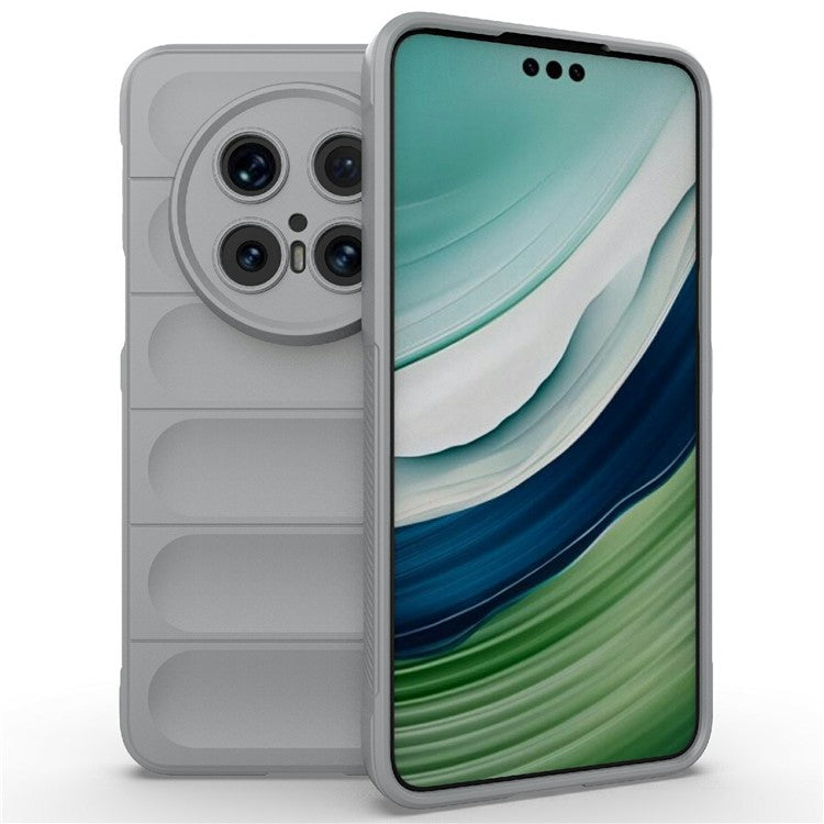 For Huawei Mate 70 Pro+ / Mate 70 Pro Case Anti-Drop Soft TPU Rugged Phone Back Cover - Light Grey