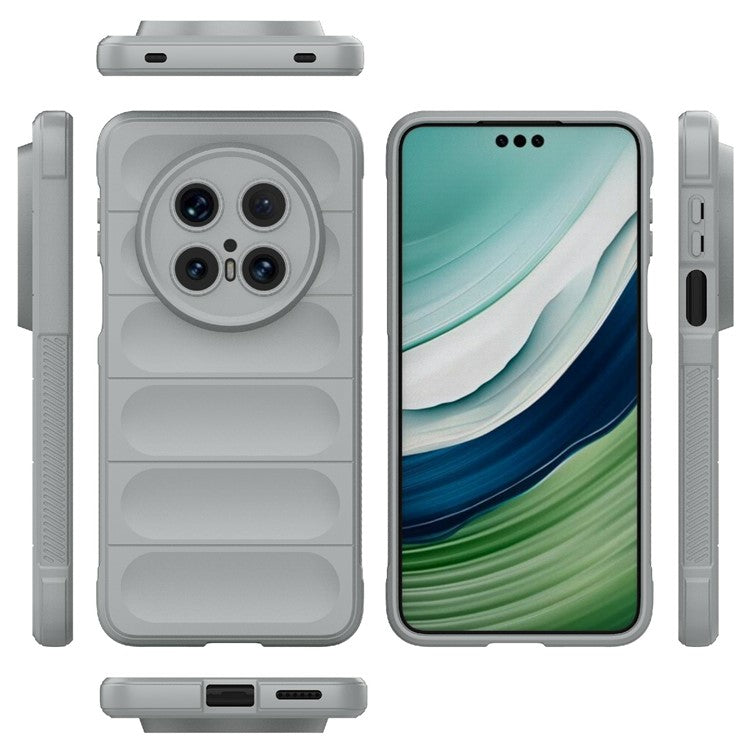 For Huawei Mate 70 Pro+ / Mate 70 Pro Case Anti-Drop Soft TPU Rugged Phone Back Cover - Light Grey