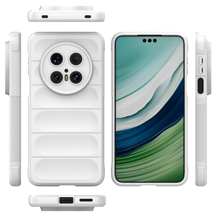 For Huawei Mate 70 Pro+ / Mate 70 Pro Case Anti-Drop Soft TPU Rugged Phone Back Cover - White