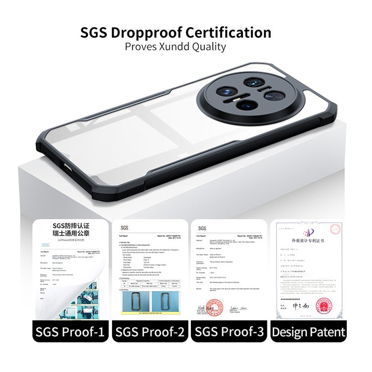 XUNDD For Huawei Mate 70 Case Dropproof TPU + Acrylic Clear Back Phone Cover