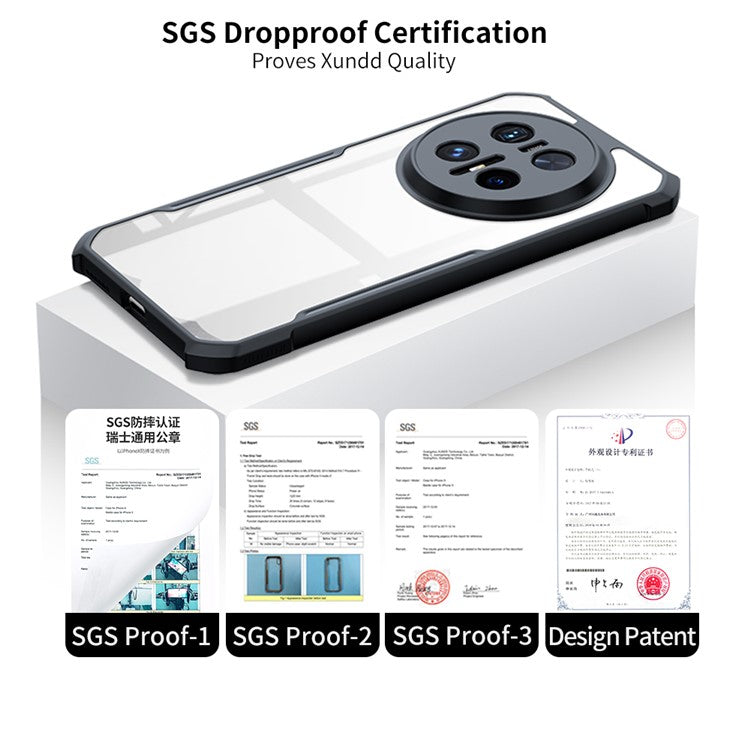 XUNDD For Huawei Mate 70 Pro+ / Mate 70 Pro Case Dropproof TPU + Acrylic Clear Back Phone Cover