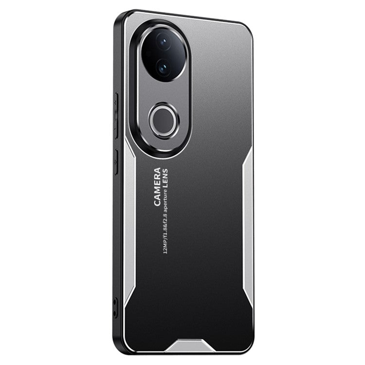 For vivo S20 5G Phone Case Aluminium Alloy TPU PC Back Cover - Silver