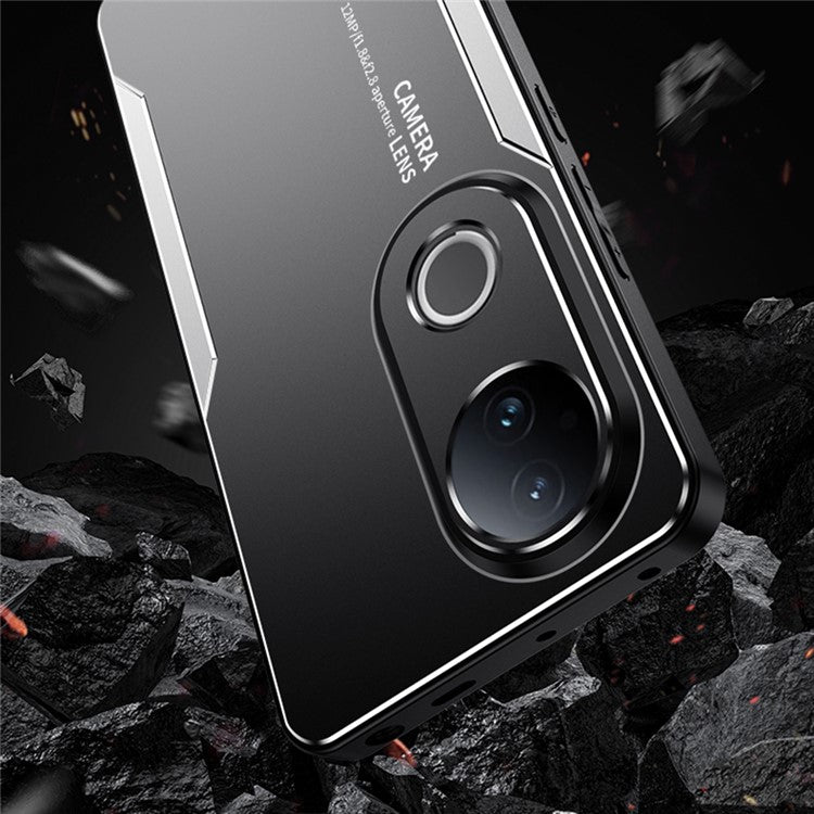 For vivo S20 5G Phone Case Aluminium Alloy TPU PC Back Cover - Blue