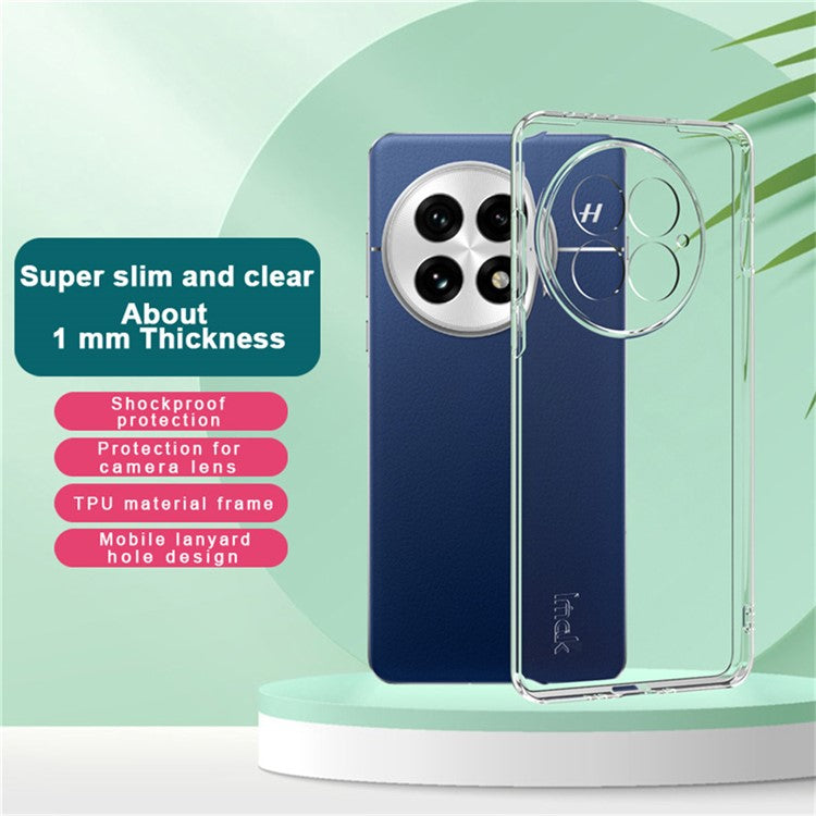 IMAK UX-5 Series Phone Cover for OnePlus 13 Case Shockproof TPU Clear Slim Phone Back Cover