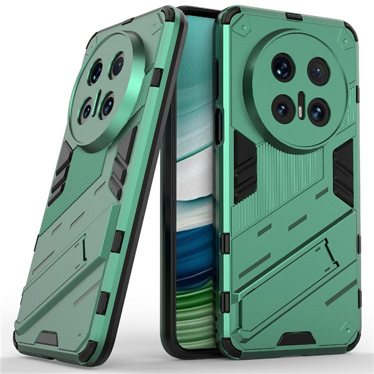 For Huawei Mate 70 Pro+ / Mate 70 Pro Case PC + TPU Shockproof Phone Cover with Kickstand - Green